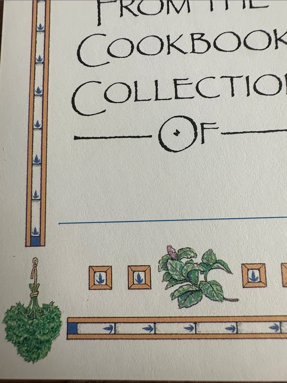 Cookbook Bookplates 1991 Antioch Bookplates 